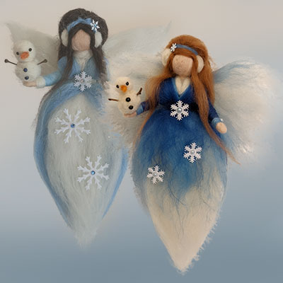 Waldorf Fairy Winter Snowman Olaf Seasons needle felted Jahreszeiten